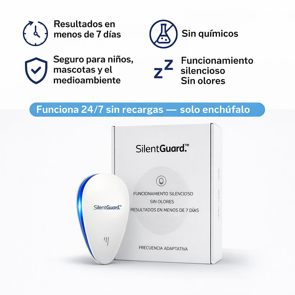 SilentGuard™ Pro | Enchúfalo. Silencio total. Recupera tu hogar.