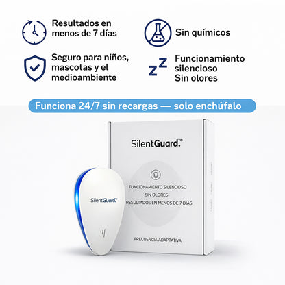 SilentGuard™ Pro | Enchúfalo. Silencio total. Recupera tu hogar.